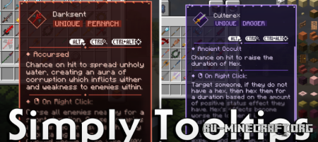 ������� Simply Tooltips ��� Minecraft 1.21.1