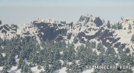 ������� Snowy mountains 896x896 ��� Minecraft