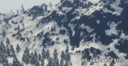 ������� Snowy mountains 896x896 ��� Minecraft