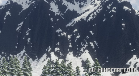 ������� Snowy mountains 896x896 ��� Minecraft