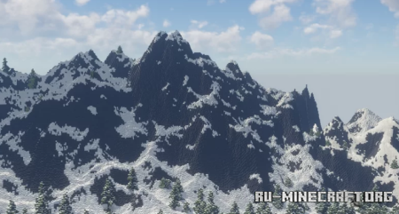 ������� Snowy mountains 896x896 ��� Minecraft