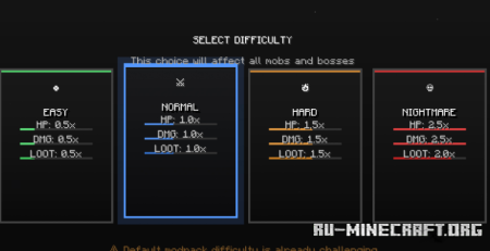 ������� Difficulty Choose ��� Minecraft 1.20.1