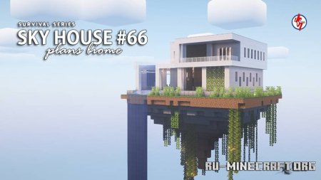 ������� Survival Sky House 66 ��� Minecraft PE