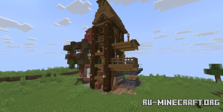 ������� Spruce-mangrove compact smal house ��� Minecraft