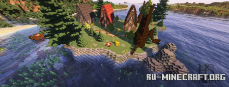 ������� Medieval Houses Island - With Interiors ��� Minecraft
