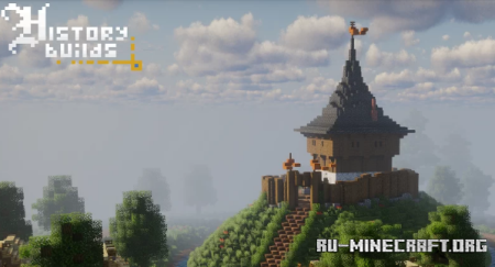 ������� Small Historical Realistic Motte and Bailey Castle ��� Minecraft