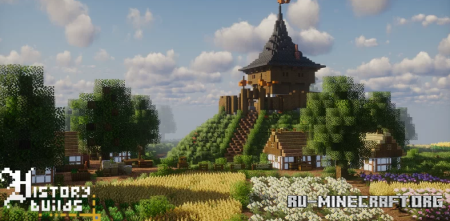 ������� Small Historical Realistic Motte and Bailey Castle ��� Minecraft
