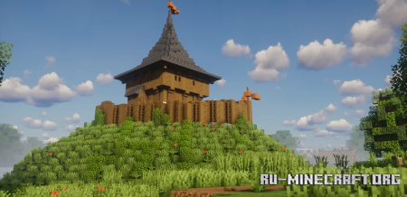 ������� Small Historical Realistic Motte and Bailey Castle ��� Minecraft