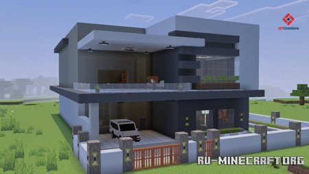 ������� Modded Modern House (With Furnitures) ��� Minecraft PE