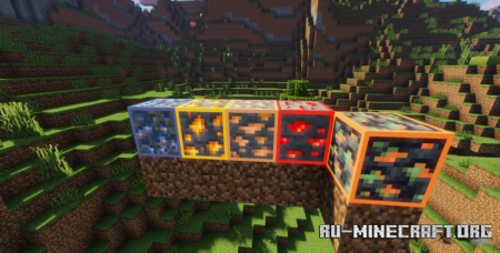 ������� Glowing Animated Ores ��� Minecraft 26.1