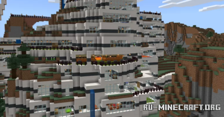 ������� Underground City plus USS Missouri BB-63 and USS Essex CVA-9 ��� Minecraft