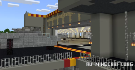 ������� Underground City plus USS Missouri BB-63 and USS Essex CVA-9 ��� Minecraft