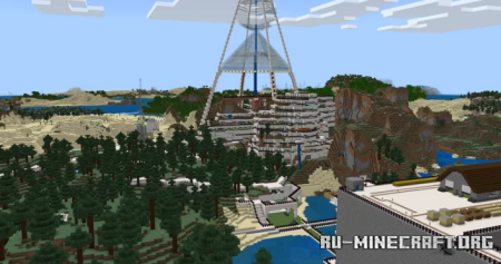 ������� Underground City plus USS Missouri BB-63 and USS Essex CVA-9 ��� Minecraft