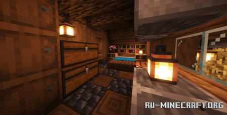 ������� Cozy in-hill hut ��� Minecraft