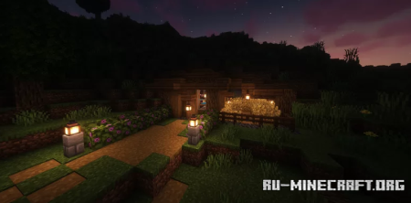 ������� Cozy in-hill hut ��� Minecraft
