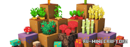 ������� Barebones 3D Crops ��� Minecraft 26.1