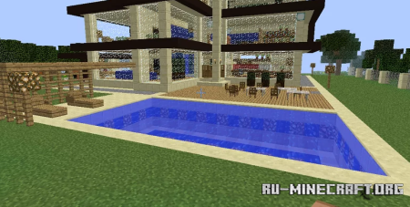 ������� Amazing Modern House With Furniture ��� Minecraft