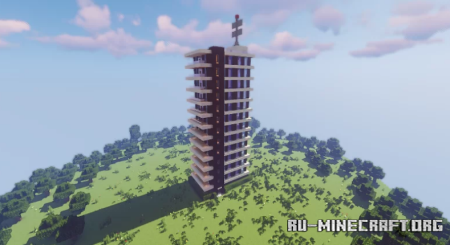 ������� Vertical Beacon Tower ��� Minecraft