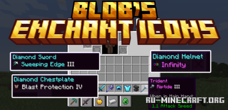 ������� Blob�s Enchant Icons ��� Minecraft 26.1.2