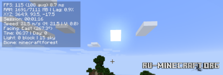 ������� Compact F3 Plus ��� Minecraft 1.21.11