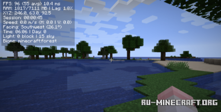 ������� Compact F3 Plus ��� Minecraft 1.21.11