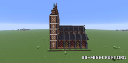 ������� Two Towered Brick Church ��� Minecraft