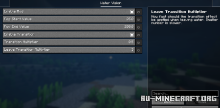������� Water Vision ��� Minecraft 26.1.2