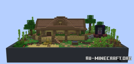 ������� 3 Starter Houses (Jungle, Bamboo Jungle, Mangrove Swamp) ��� Minecraft