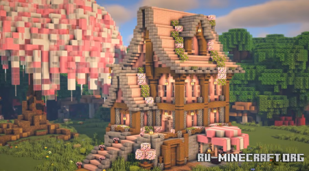 ������� a Cherry Blossom House ��� Minecraft