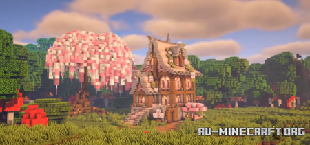 ������� a Cherry Blossom House ��� Minecraft