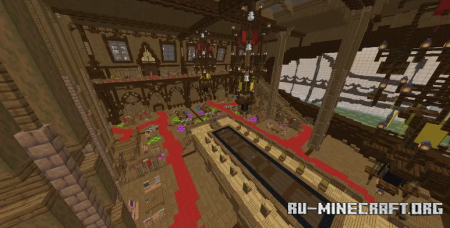 ������� 700 blocks long wooden merchant - pirate sailship ��� Minecraft