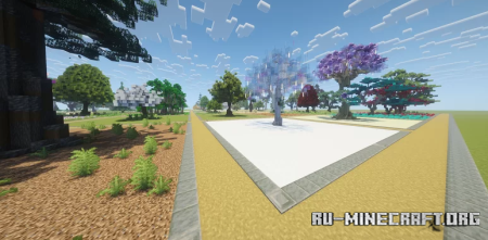 ������� 100 Custom Trees Map by MalkazarYT ��� Minecraft