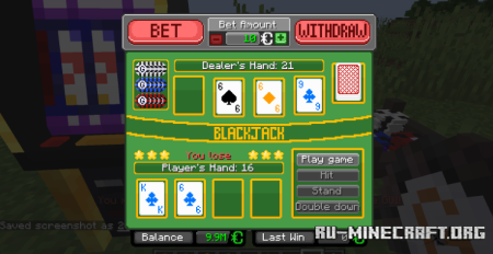 ������� Casino Rocket ��� Minecraft 1.21.1