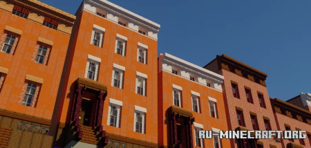 ������� 1820s-1840s Greek Revival Rowhomes ��� Minecraft
