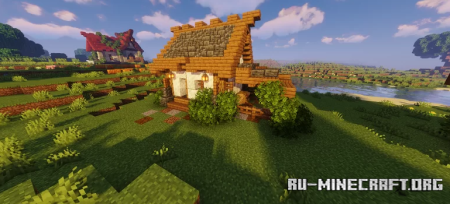������� Starter House with Stable and Interior ��� Minecraft