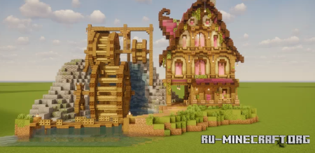 ������� The Rosewood Fantasy Watermill ��� Minecraft