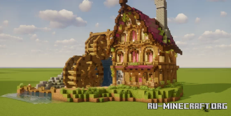 ������� The Rosewood Fantasy Watermill ��� Minecraft