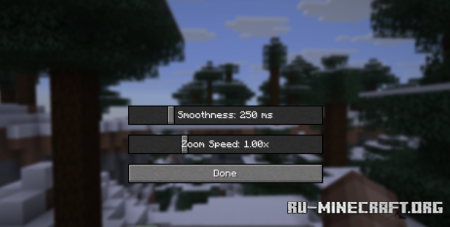 ������� ZoomX Smooth ��� Minecraft 26.2