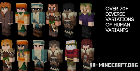 ������� Human Era: Villagers & Illagers X Fresh Animations ��� Minecraft 26.2