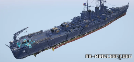 ������� USS Helena (CL-50) Brooklyn-Class Light Cruiser ��� Minecraft
