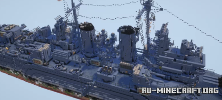 ������� USS Helena (CL-50) Brooklyn-Class Light Cruiser ��� Minecraft