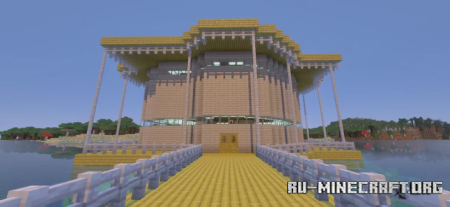 ������� Modern Island House With Boat Dock ��� Minecraft