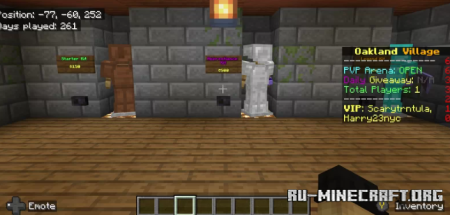 ������� Oakland Village PVP - Minigames ��� Minecraft