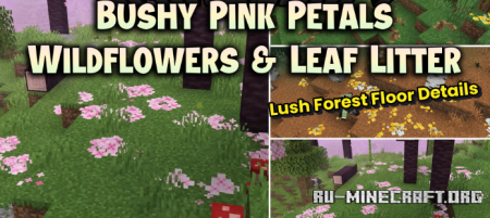 ������� Bushy Pink Petals Wildflowers & Leaf Litter ��� Minecraft 26.2