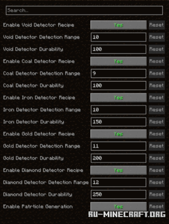 ������� Balanced Ore Detector ��� Minecraft 26.2