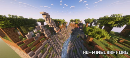 ������� Living Canyon - A Canyon Shaped Like a Sleeping Stone Dragon ��� Minecraft
