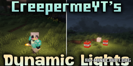 ������� CreepermeYTs Dynamic Lights ��� Minecraft 26.2