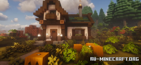 ������� Autumn Survival House - Cozy Cottage ��� Minecraft