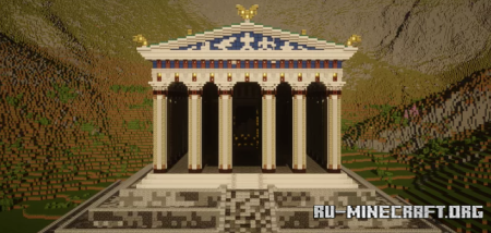 ������� Ancient Greek Temple with Zeus ��� Minecraft