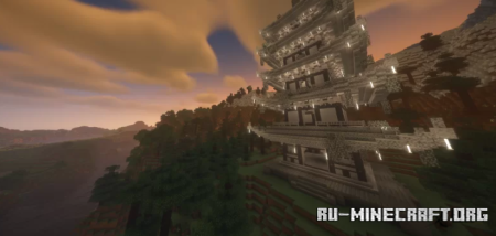 ������� White Asia Temple ��� Minecraft